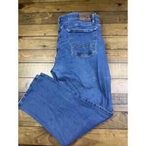 Orvis Pants Mens 40x30 Blue Denim Jeans Outdoors Straight Western Casual Adult